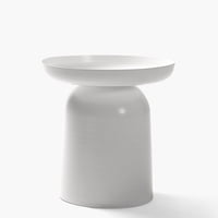 Form Design - Mesa Lateral Metálica Otelo Blanco