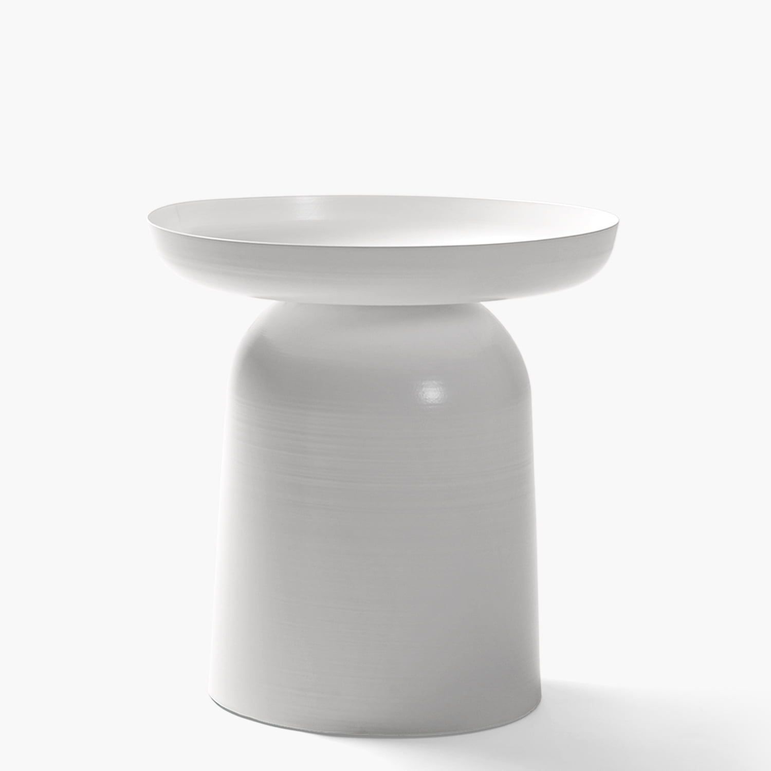 Form Design - Mesa Lateral Metálica Otelo Blanco