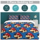 thumbnail image 5 of Super Mario 3-Piece Comforter Set for Bedroom Super Mario Bedding Set for Kids Adults Soft Microfiber Duvet Cover Set with Zipper Closure, 5 of 5