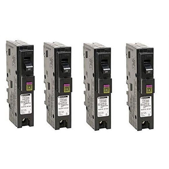 Disyuntor Square D Homeline HOM120PDFC 20A (paquete de 4)