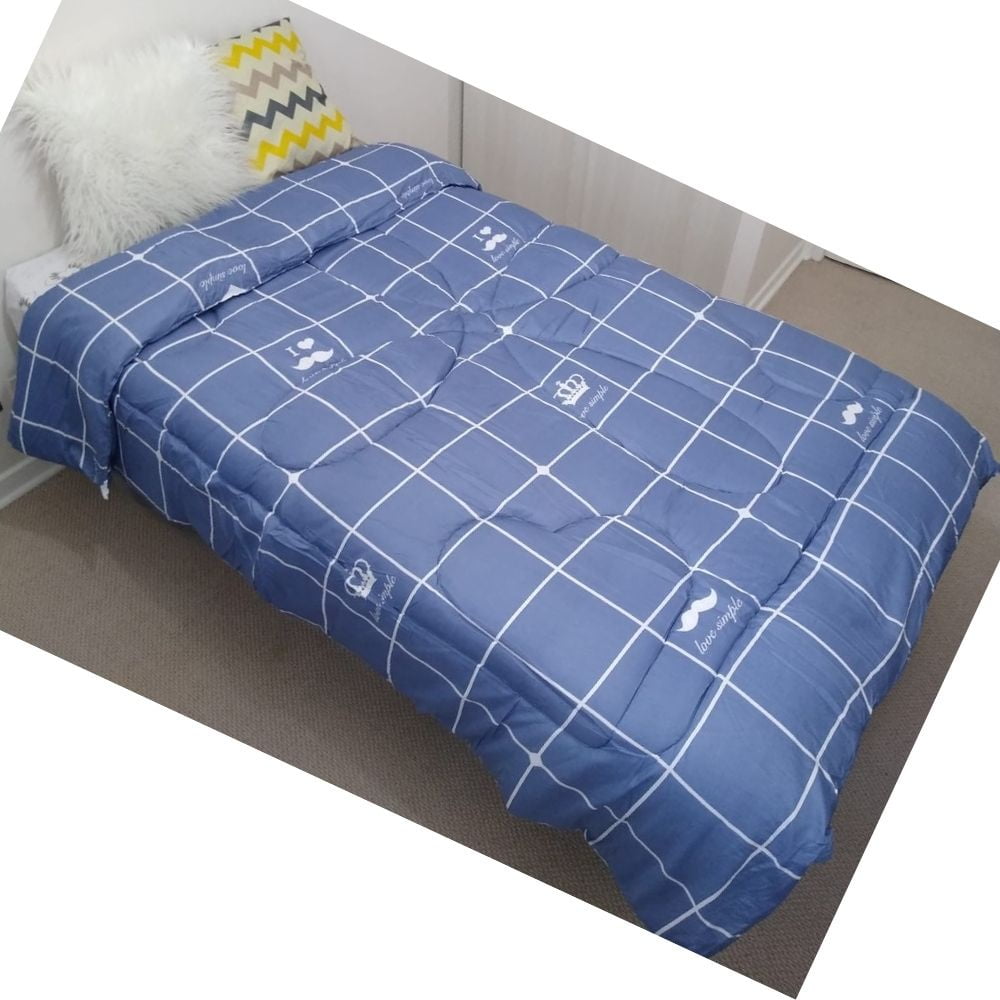 Velazio - Plumón Cama 1.5 Plazas Acolchado 2,5kg Mustache