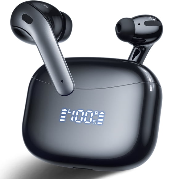 VEATOOL X15 Auriculares Inalámbricos Bluetooth 5.3, Auriculares Estéreo Hi-Fi de Graves Profundos con 72H de Reproducción, Micrófono con Cancelación de Ruido