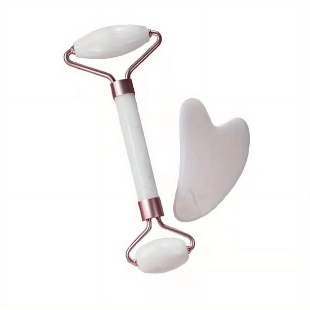 Rejuvenate Your Skin with a Rose Quartz Jade Roller & Gua Sha Massager - Reduce Fine Lines & Wrinkles!