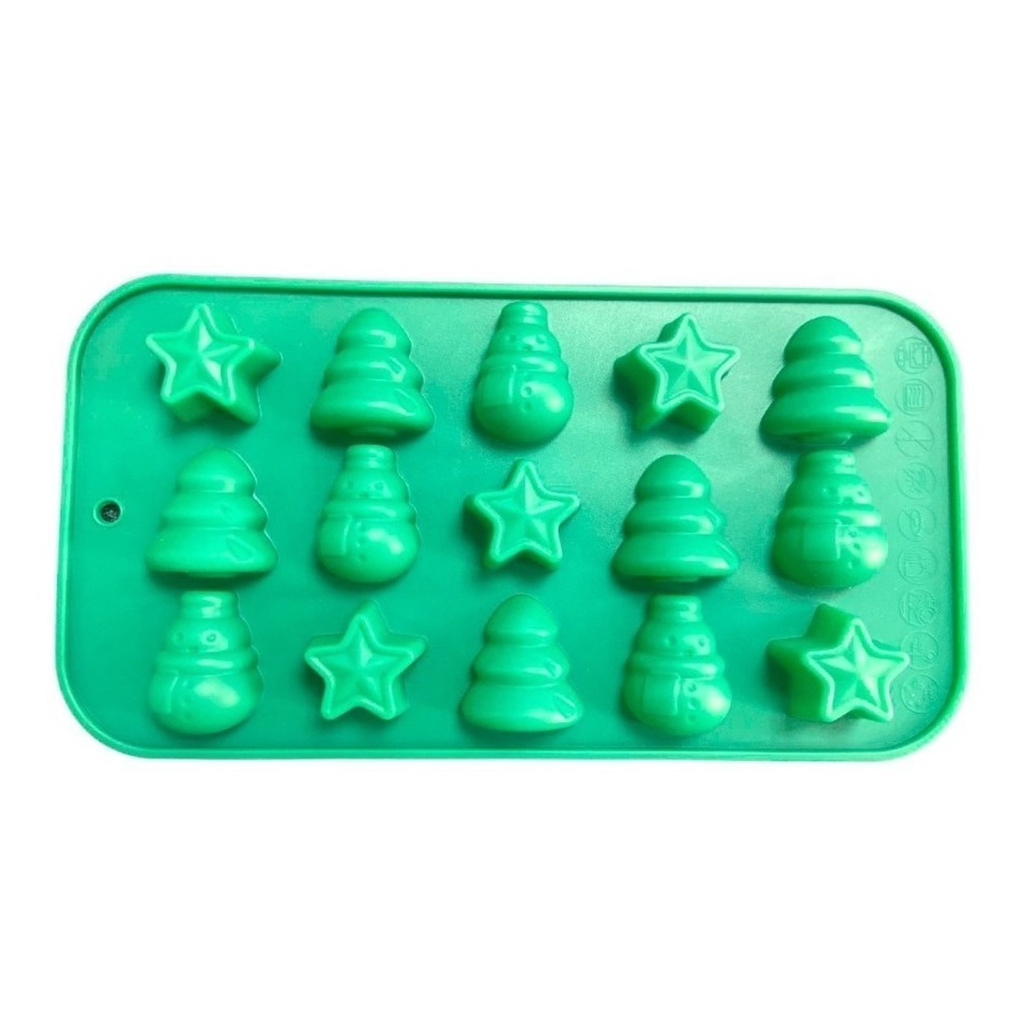 Genérico - Moldes De Chocolate Moldes Silicona Chocolate Estrella Arbol