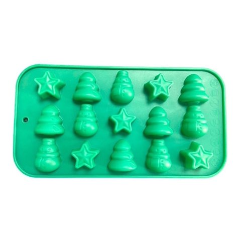 Genérico - Moldes De Chocolate Moldes Silicona Chocolate Estrella Arbol