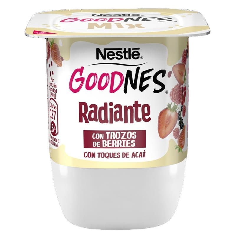 Yoghurt Goodnes Trozos De Berries Con Toques De Acaí Pote 140 g Nestlé