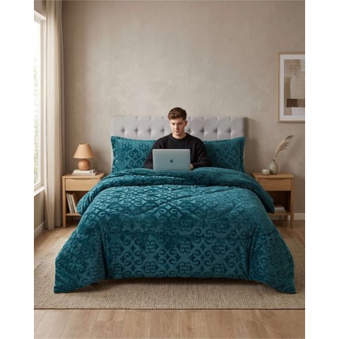 Todo Para El Hogar - Cubrecama 2 Plazas Con Chiporro Diseño Relieve