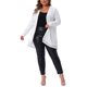thumbnail image 2 of Agnes Orinda Trajes de Halloween para Mujeres Tallas Grandes Chaquetas de Lentejuelas de Colegio Escolar Brillantes con Frente Abierto de Manga Larga Abrigo Exterior Chaqueta Brillante 3X Plata, 2 of 5