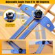 thumbnail image 3 of Escuadra Medidora de Madera GrenPRO 48 cm Aluminio Ajustable, 3 of 3