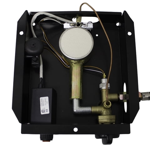 Calentador De Patio Hiland 3Bolt Sgt Burner Para Tubo Cuadrado De Vidrio