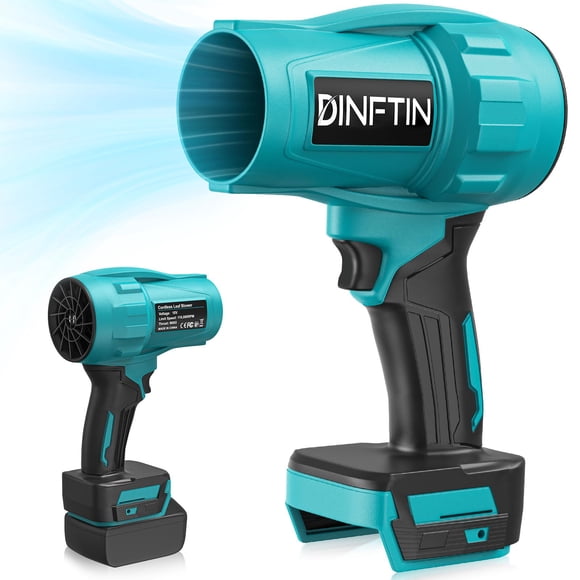 Soplador de hojas Dinftin sin escobillas inalámbrico 18 V de velocidad variable