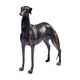 thumbnail image 2 of Figura De Animal De Resina Escultura Adorno De Escritorio Navideño Estatua De Perro Galgo, 2 of 5