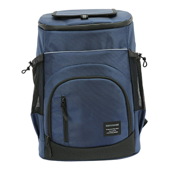 Aislado, bolsa enfriadora de cerveza, a prueba de , impermeable, para hombres y mujeres, 36 para viajes de un día al parque, senderismo, vi Azul oscuro