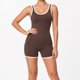 thumbnail image 1 of Enterito Deportivo Mujer Corto Spandex Elástico Tallas S-M-L Marron, 1 of 8