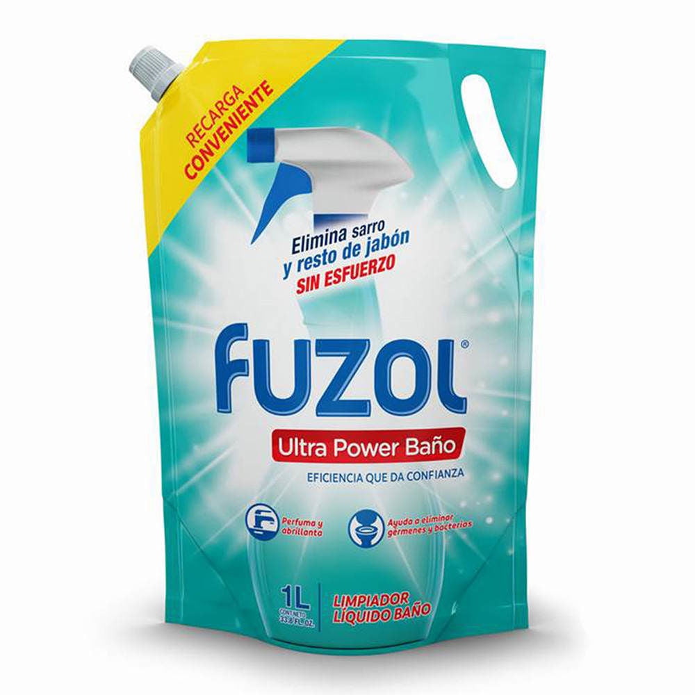 Limpiador Baño Líquido Ultra Power Doypack 1 L Fuzol