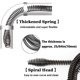 thumbnail image 5 of Desatascador de tuberías Amonk de 3 m, barrena flexible para desagües con conector, 5 of 9