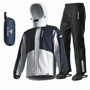 Traje Impermeable Azul Para Motociclismo Motowolf 0405 190T