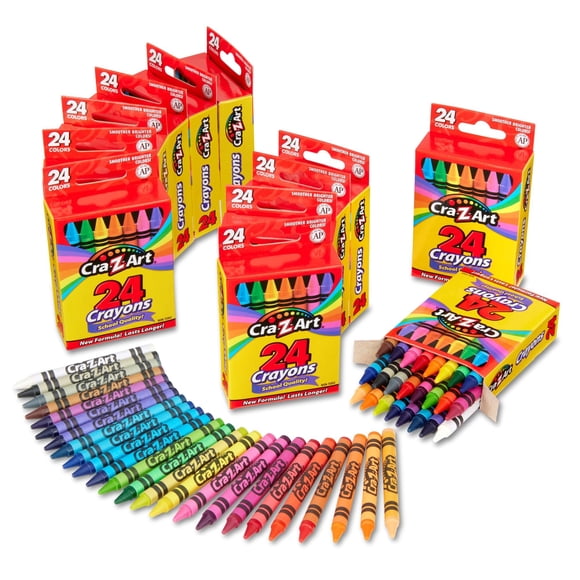 Crayones Cra-Z-Art 24 unidades (12 paquetes) a granel