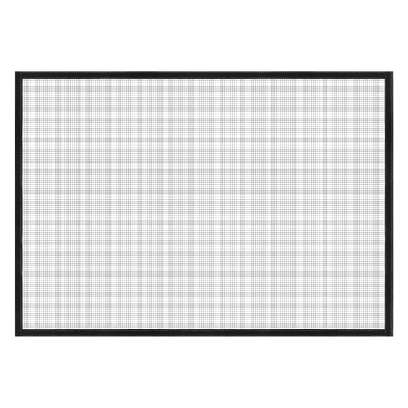 Malla de Pantalla de Ventana Uxcell, 39" x 59" Malla de Red de Fibra de Vidrio para Bricolaje con Marco Gris y Borde Adhesivo de Gancho y Bucle