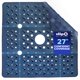 thumbnail image 1 of Alfombra de ducha SlipX Solutions 69 cm azul marino extra grande, 1 of 8