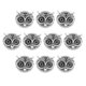 thumbnail image 3 of 10 Piezas De Metal Búho DIY Pulsera Conector Espaciador Encanto Cuentas Plata, 3 of 5