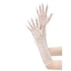 thumbnail image 4 of Guantes de Encaje con Perlas para Mujer INSPIRE CHIC Mangas de Muñeca de Dedo Completo para Elegancia Boda Fiesta Cita Baile Vestido Blanco4, 4 of 5