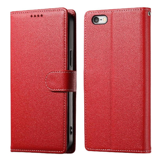 Funda Para Iphone 7/8– Cuero Premium, 3 Ranuras Para Tarjetas, Protección Contra Impactos