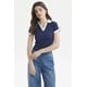 thumbnail image 1 of Polera Mujer Color Cuello Polo Azul, 1 of 4