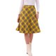 thumbnail image 1 of INSPIRE CHIC Faldas a Cuadros para Mujer Regreso a Clases con Cinturón de Cintura Alta Falda Línea A de Largo Medio Amarillo Oscuro M, 1 of 6