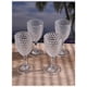 thumbnail image 4 of Copas de vino LeadingWare de plástico tallado en diamante, 350 ml, juego de 4, 4 of 5