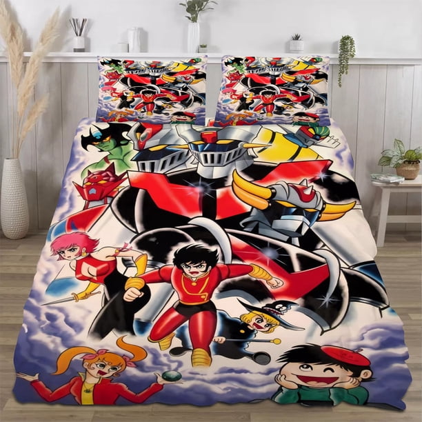Mazinger Z Quilts for Queen Bed Bedspreads,Soft Bed Quilt Lightweight Bedspread,Quilted Coverlet