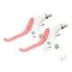 thumbnail image 4 of 2 Piezas De Palanca De Freno De Bicicleta De Tres Dedos, Accesorios De Repuesto Compatibles, Blanco Y Rosa, 4 of 5