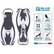 thumbnail image 3 of Fins Cressi Rocks blanco/azul claro para niños [S/M], 3 of 7