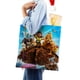 thumbnail image 4 of Noah's Ark Bolso de tela con estampado de lienzo para mujer, bolsa de compras reutilizable y estética, con cremallera interior, regalo para mujer,40*40cm., 4 of 6