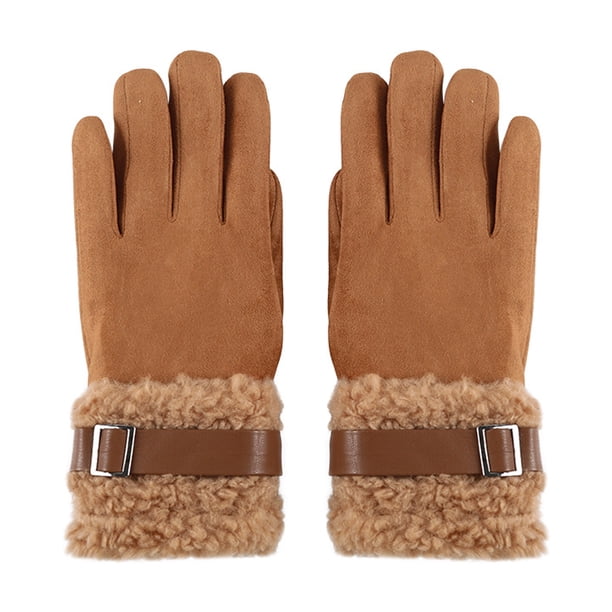Guantes de invierno para mujer, resistentes al frío, para usar con pantalla táctil y enviar mensajes de texto.