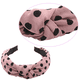 thumbnail image 3 of Diademas anudadas para mujeres y niñas, banda para el cabello de moda de plástico envuelta en tela, banda para la cabeza para mujer, 3 of 5