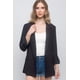 thumbnail image 1 of Blazer Mkfashionsclothing Tejido Sólido Manga 3/4 Negro S, 1 of 7