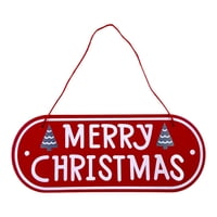 Magideal - Letrero Navideño Para Puerta, Adorno Navideño, Suministros Para Fiestas, Placa Colgante Navideña, Decoración De Pared Para El Hogar, Ventanas De Estilo A