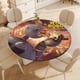 thumbnail image 4 of El robot salvaje-theme Fitted Round Tablecloths Elastic Edged Table Covers Waterproof Table Cloth for Kitchen Holiday Party Tables Decor 150cm, 4 of 6