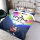 thumbnail image 3 of Wolfboy y la Fábrica de Todo Conjunto de sábanas temático, trío de piezas, cómodo y amigable con la piel, diseño único, regalo de decoración para el hogar para familiares, amigos y fans,173cm *218cm, 3 of 6