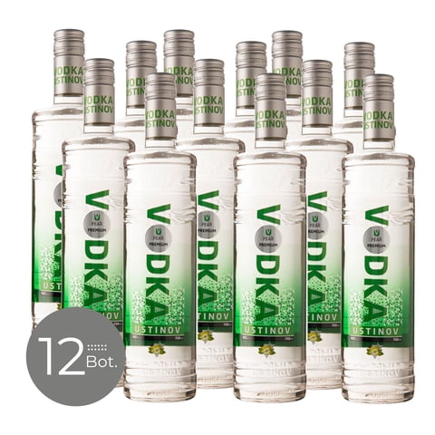 Ustinov - Pack X 12 Vodka Pear 700 Cc
