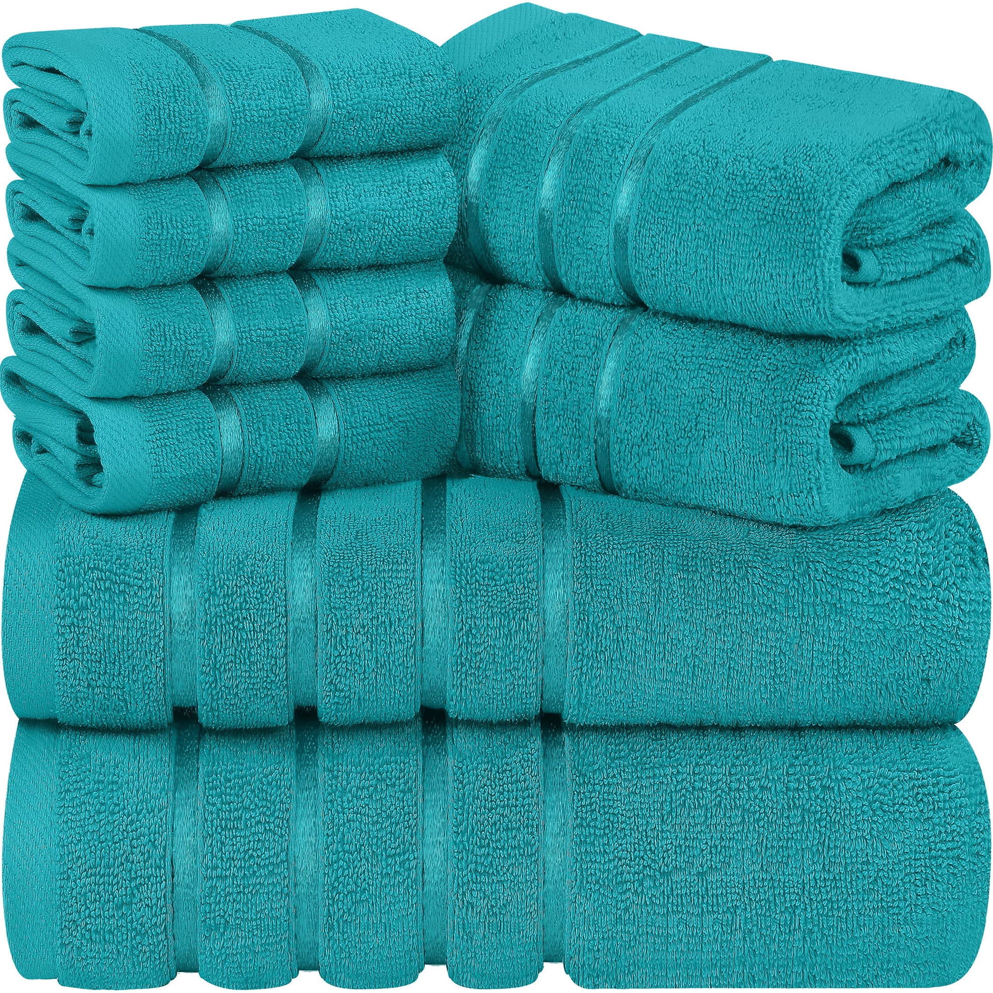 Juego De Toallas Utopia Towels, 8 Piezas, 600 G/m², Algodón Hilado En Anillos