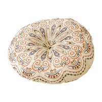 Magideal - Cojín De Suelo De Tatami, Tapete Decorativo Multifuncional, Práctico Cojín Para Silla, Cojín Redondo Para Ver Televisión, Sala De Estar Y Oficina Blanco