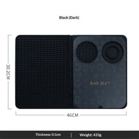 Xusx111 - Tapicera De Barra, Accesorios De Barra, Tapicera De Cóctel Plegable Multifuncional Con Tabla De Corte, 18 ""X 12"" (Negro) Alfombras De Secado, Tapicera De Barra Para Encimera, Decoraciones De