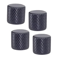 Bothyi - 4 Perillas De Control De Bajos, Perilla De Volumen De Guitarra Para Piezas De Accesorios De Guitarra Eléctrica, Color Negro