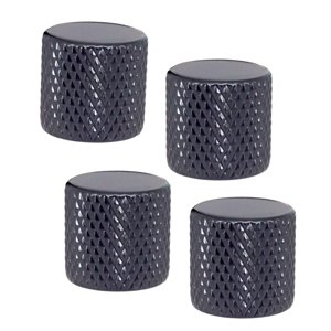 Bothyi - 4 Perillas De Control De Bajos, Perilla De Volumen De Guitarra Para Piezas De Accesorios De Guitarra Eléctrica, Color Negro