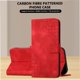 thumbnail image 5 of Funda Flip Premium Fibra de Carbono para Google Pixel 9A con Soporte y Cierre Rojo, 5 of 6
