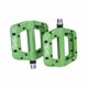 thumbnail image 1 of Pedales Planos Para Bicicleta Resistentes, Pedales De Plataforma, Rodamiento Sellado, Pedal De 9/16 Pulgadas, Verde, 1 of 5