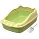 thumbnail image 1 of Caja De Arena Para Gatos Semicerrada Para Mascotas Peque?as, Material PP, Antisalpicaduras, Parte Superior Abierta, Verde, 1 of 5