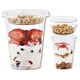 thumbnail image 1 of Vasos de plástico para helado Aatriet de 350 ml con inserto de 100 ml y tapas (50 juegos), 1 of 7